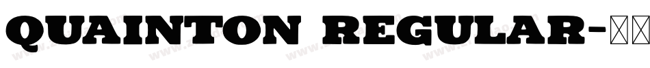 Quainton Regular字体转换